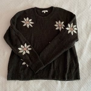 Madewell Merino Wool Floral Sweater